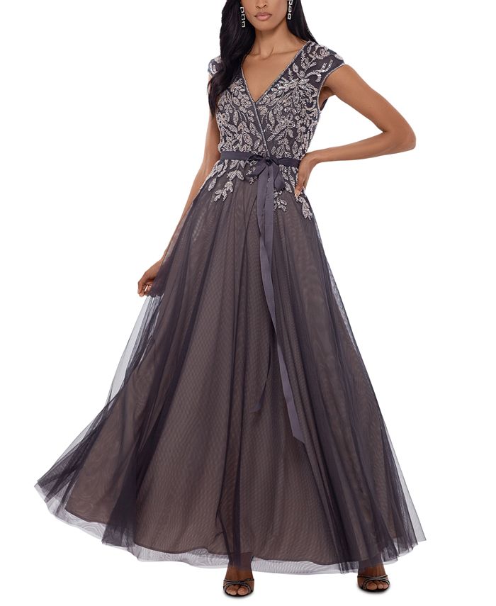 XSCAPE Embellished Gown - Macy's
