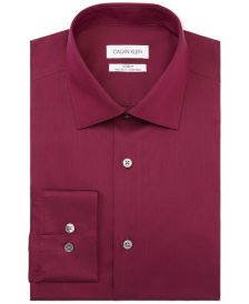 Calvin Klein Men's Steel Regular Fit Stain Shield Performance Dress Shirt