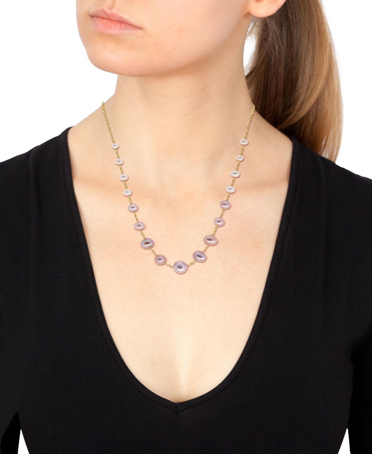 Effy Multicolor Cultured Freshwater Pearl (4-8-1/2mm) 18