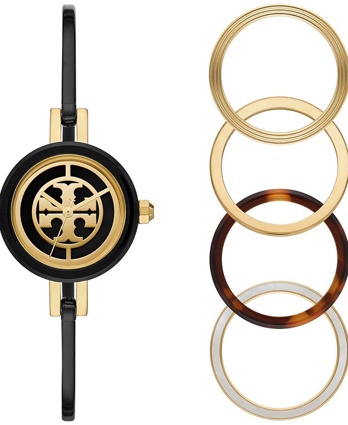 Tory Burch Women's Black-Tone Stainless Steel Bangle Bracelet Watch 28mm  Gift Set & Reviews - All Watches - Jewelry & Watches - Macy's