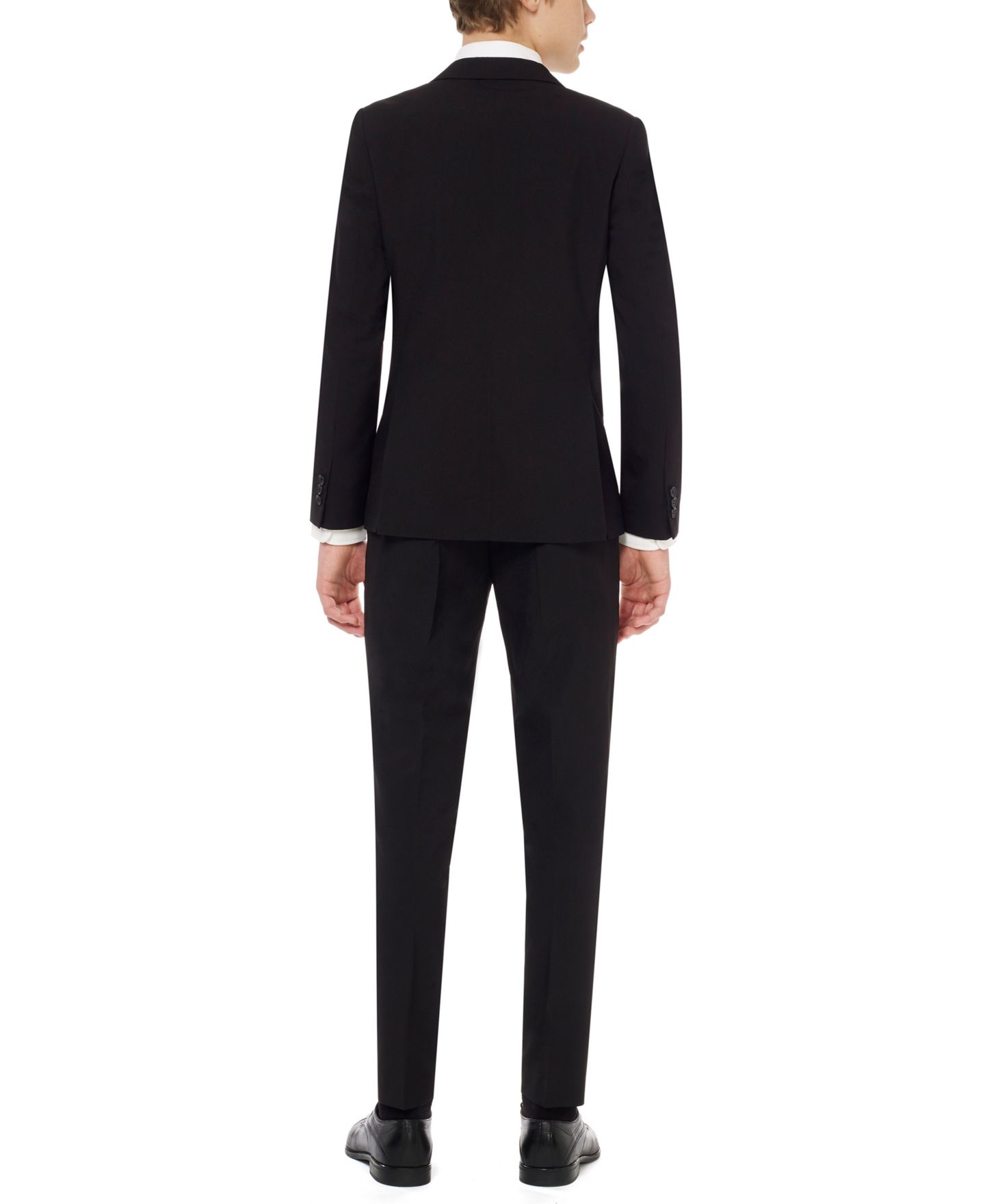 Пиджак OppoSuits Black Knight Slim Fit Solid Suit Including Blazer, Pants and Clip-On-Tie для мальчиков, цвет: Чёрный — фото 2