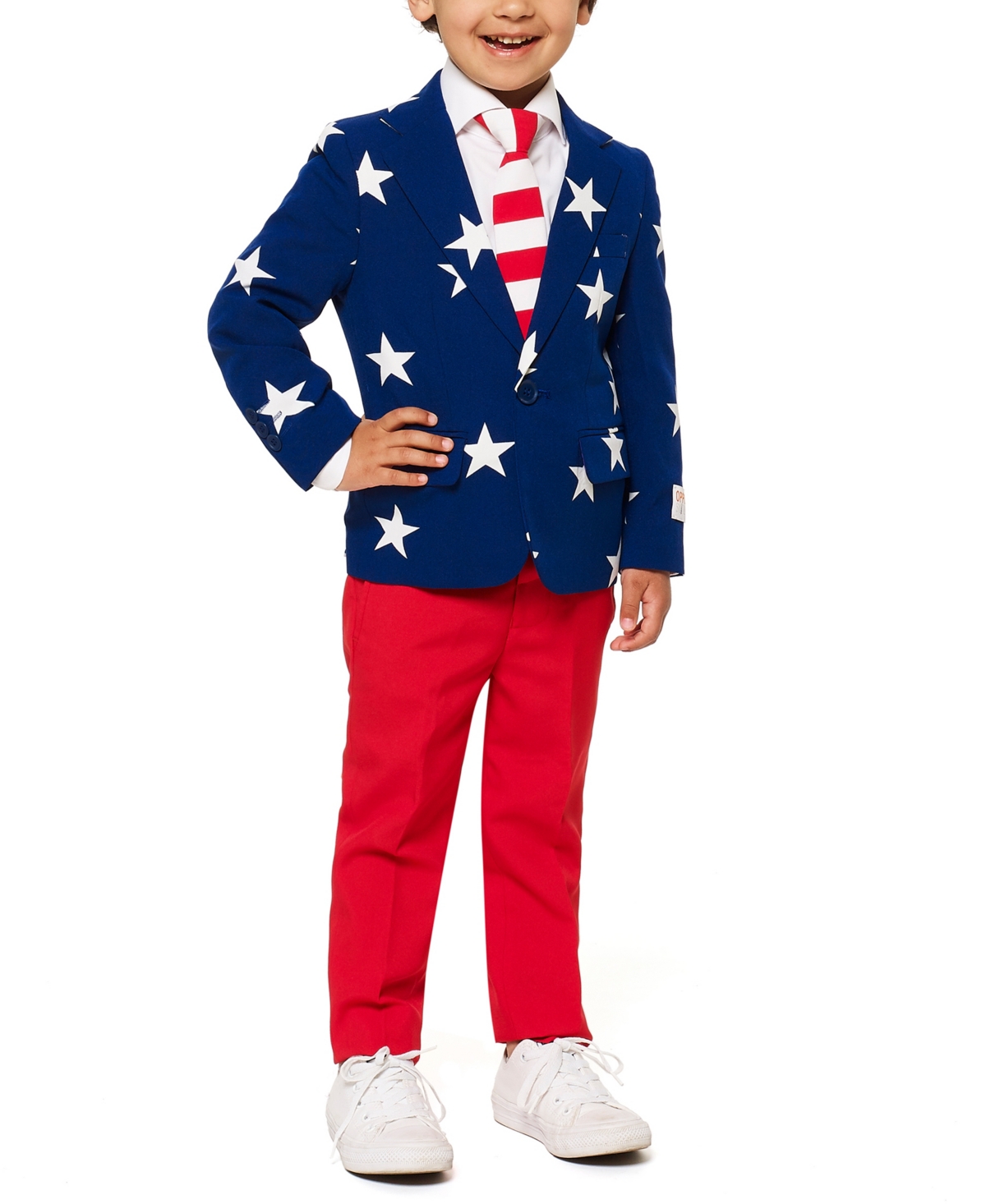 Shop Opposuits Big Boys 3-piece Stars And Stripes Suit Set In Miscellaneous