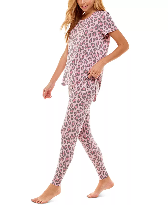 Scoop Neck T-Shirt & Jogger Pants Pajama Set - thumbnail 6