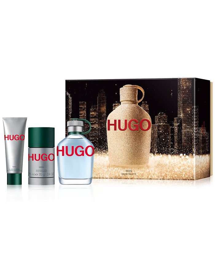 Hugo Boss Men's 3-Pc. HUGO Eau Toilette Gift Set, Exclusively Macy's & Reviews - - Beauty - Macy's