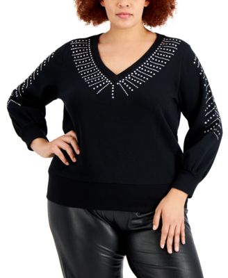 macys plus size shirts