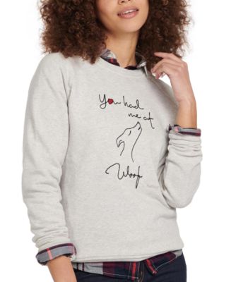 Barbour Westbury Cotton Graphic Sweatshirt & Reviews - Tops - Women - Macy's