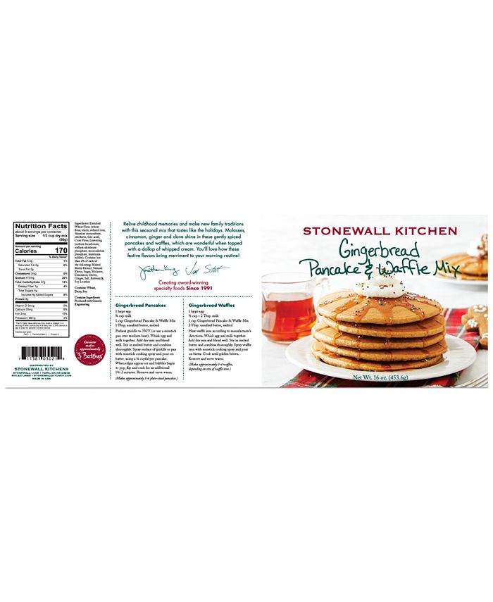 Stonewall Kitchen Gingerbread Pancake & Waffle Mix, 16oz. Macy's