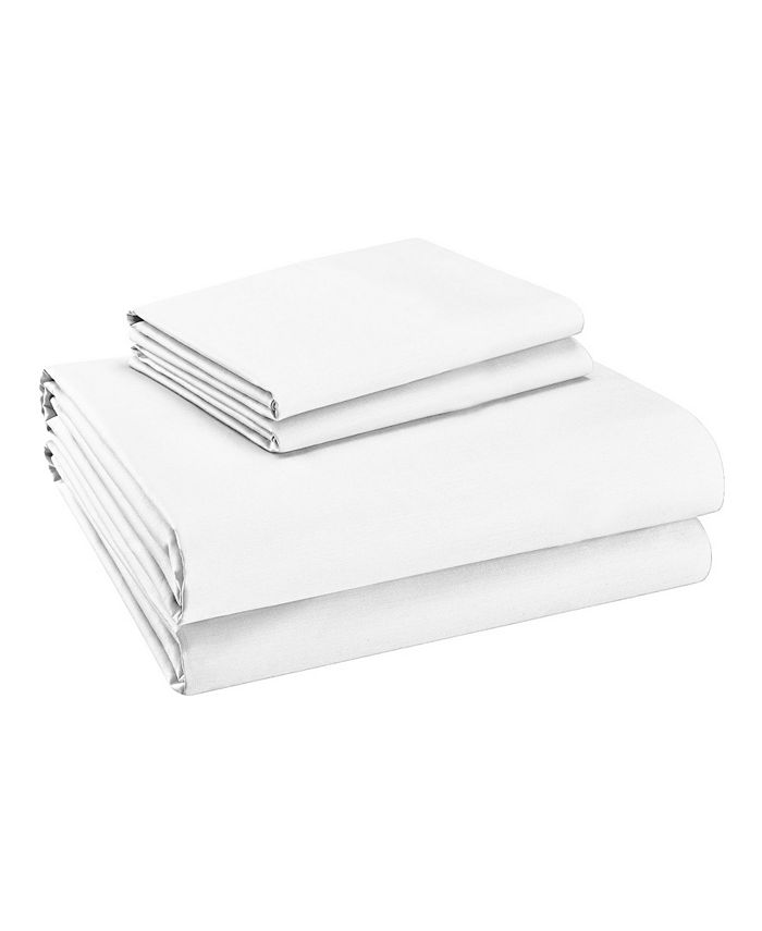 Purity Home Organic & Eco-Friendly 100% Cotton Breathable Sheet Set-4-Piece  Cool Touch, Ultra-Lightweight, Moisture Wicking, Deep Pocket, GOTS  Certified Bed Sheets, (Full, White) : : Home