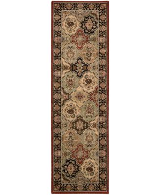 Kathy Ireland - Home Lumiere Persian Tapestry Multicolor 2'3" x 7'9" Runner Rug