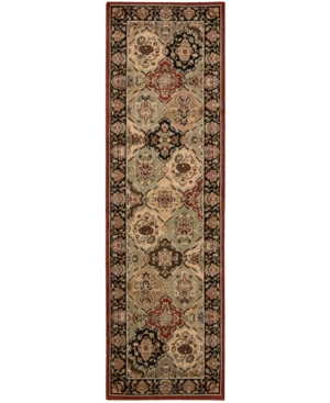 kathy ireland Home Lumiere Persian Tapestry Multicolor 2'3in x 7'9in Runner Rug