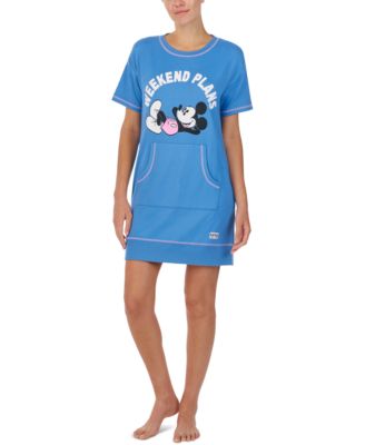 Disney Mickey Mouse Knit Short Sleeve Pajama Shirt Macy's