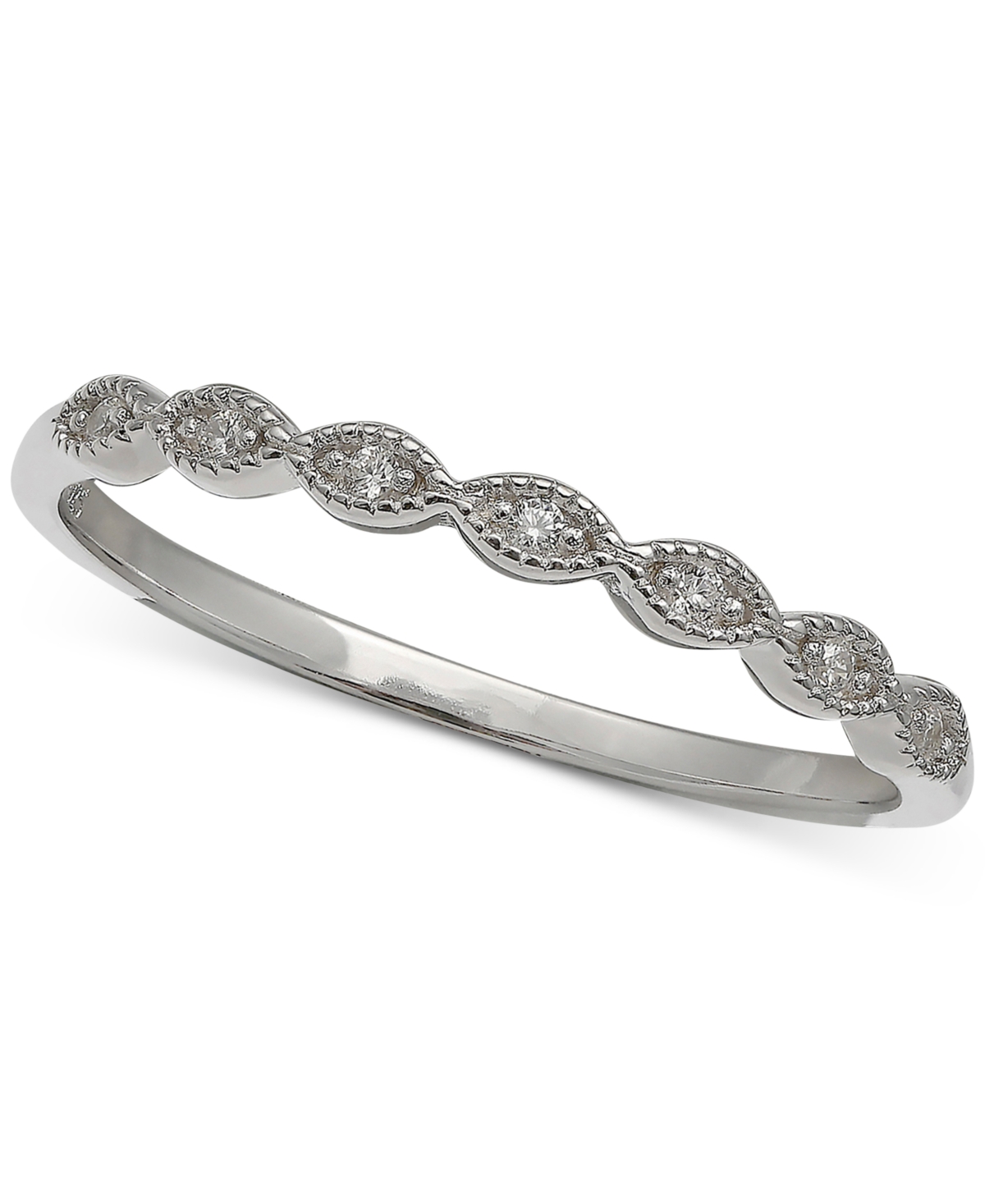 Giani Bernini Cubic Zirconia Beaded Band, Created for Macy's