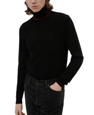 HUGO - Men's Sedgo Slim-Fit Wool Turtleneck Sweater