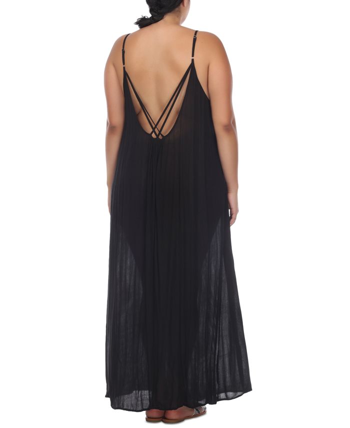 Raviya Plus Size Sleeveless CoverUp Maxi Dress & Reviews Swimsuits