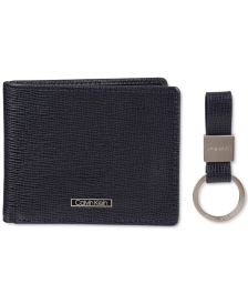 Men's Saffiano Slimfold Wallet with Key Fob