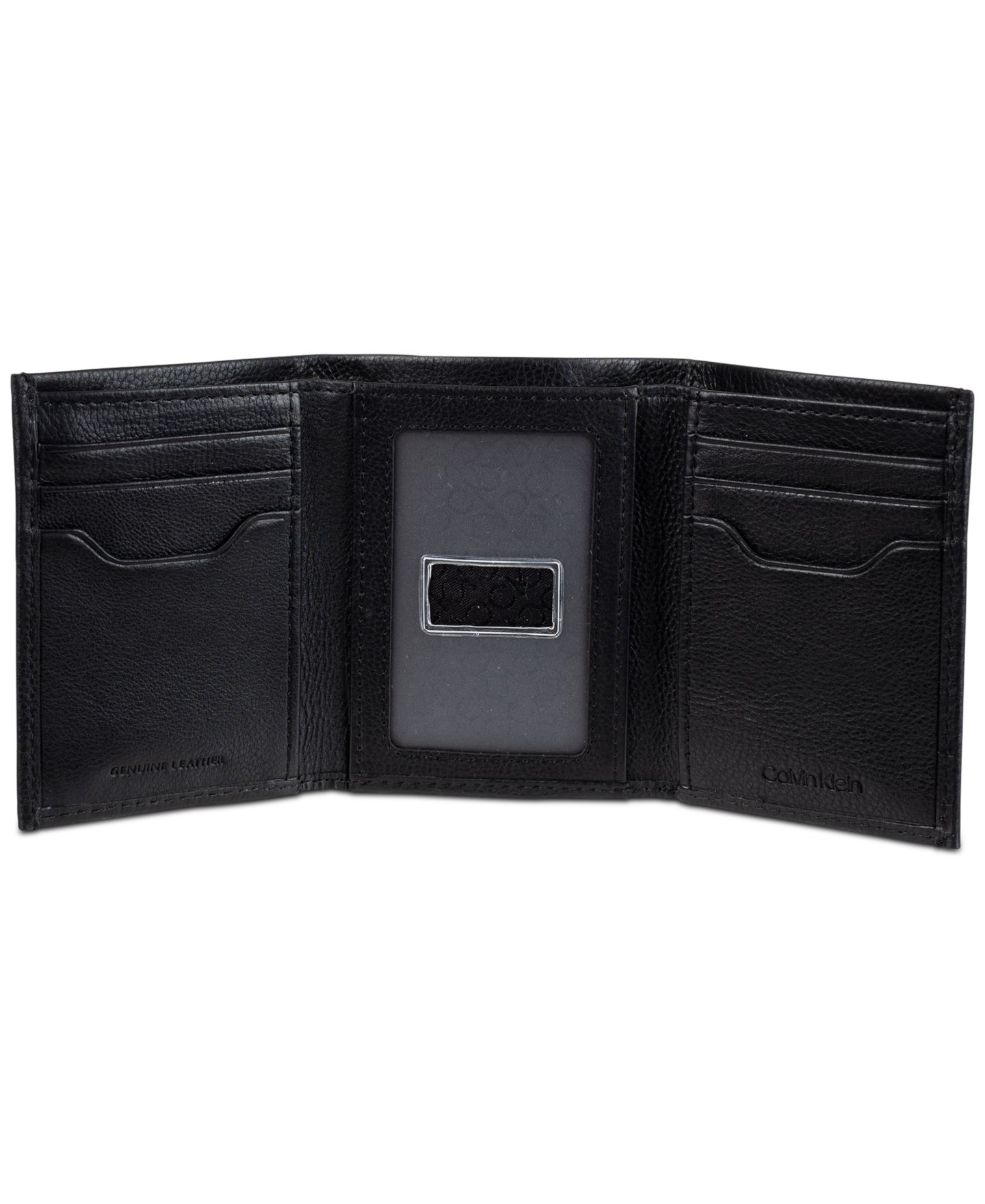 Мужской кошелёк Calvin Klein Soft Milled Trifold Wallet, цвет: Чёрный — фото 3