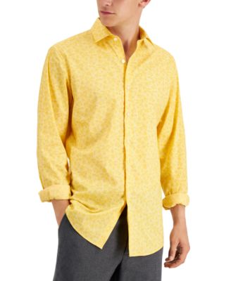 Bar III Men's Slim Flit Floral Stretch Dress Shirt, Created for Macy's -  Macy's