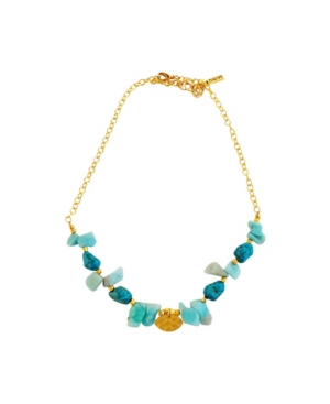 MINU JEWELS WOMEN'S AIN NECKLACE WITH TURQUOISE AND AMAZONITE STONES