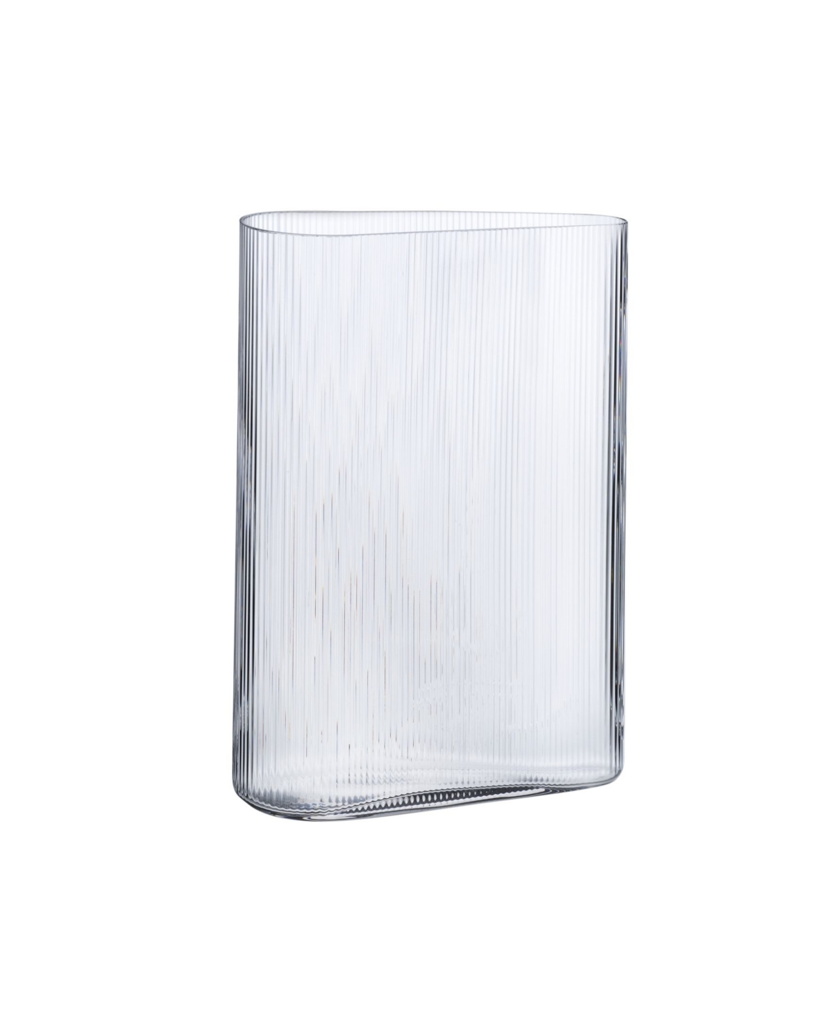 Nude Glass Mist Tall Vase Clear In Clear