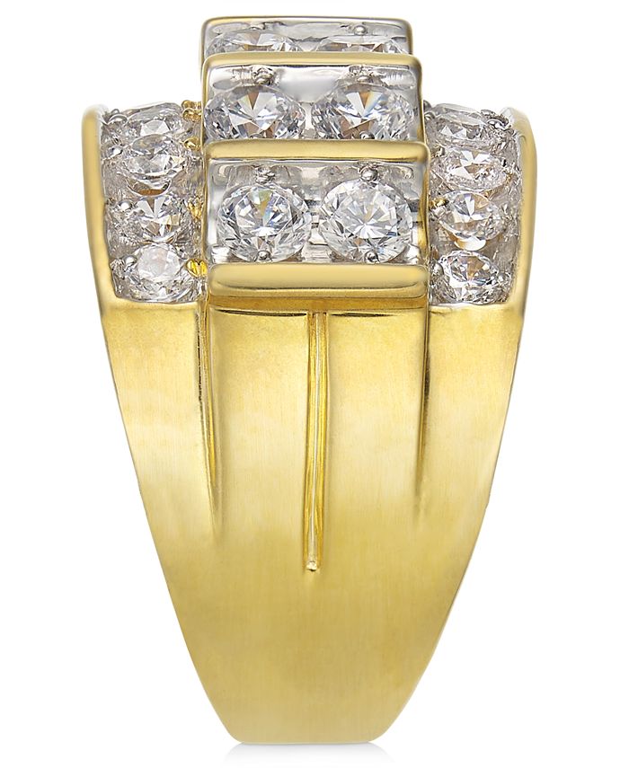 Macy s Men s Diamond Elevated Cluster Ring 3 ct. t.w. in 10k