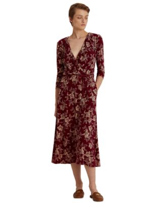 womens jersey midi dress