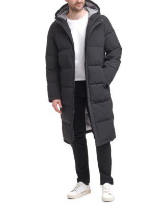 Men's Quilted Extra Long Parka Jacket