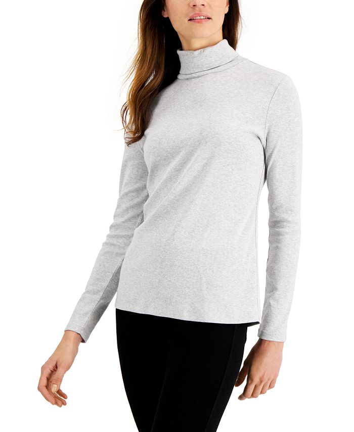 varsel Stænke ost Charter Club Pima Turtleneck Top, Created for Macy's & Reviews - Tops -  Women - Macy's