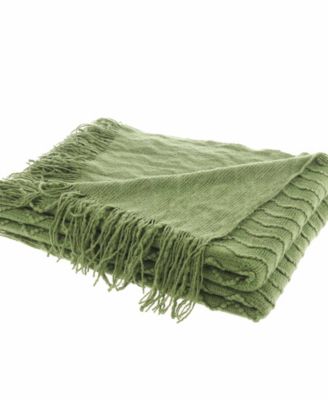 Solid Soft Zigzag Lightweight Throw, 60" x 50"