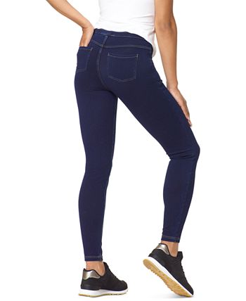 Hue Studio Jeans Mid Rise Leggings Dark Denim Size Large - $25 New With  Tags - From Sara