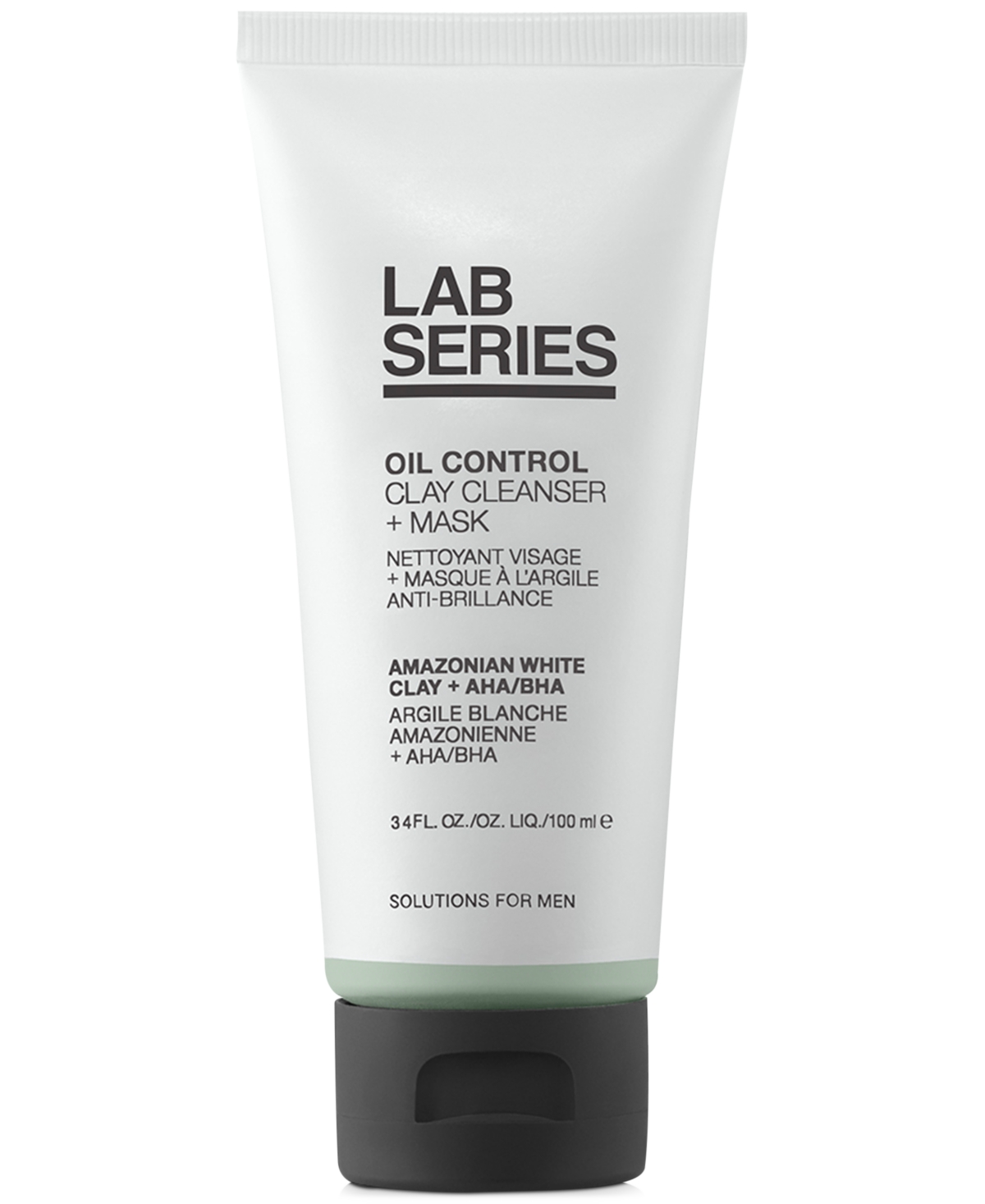 Skincare for Men Oil Control Clay Cleanser + Mask, 3.4-oz.