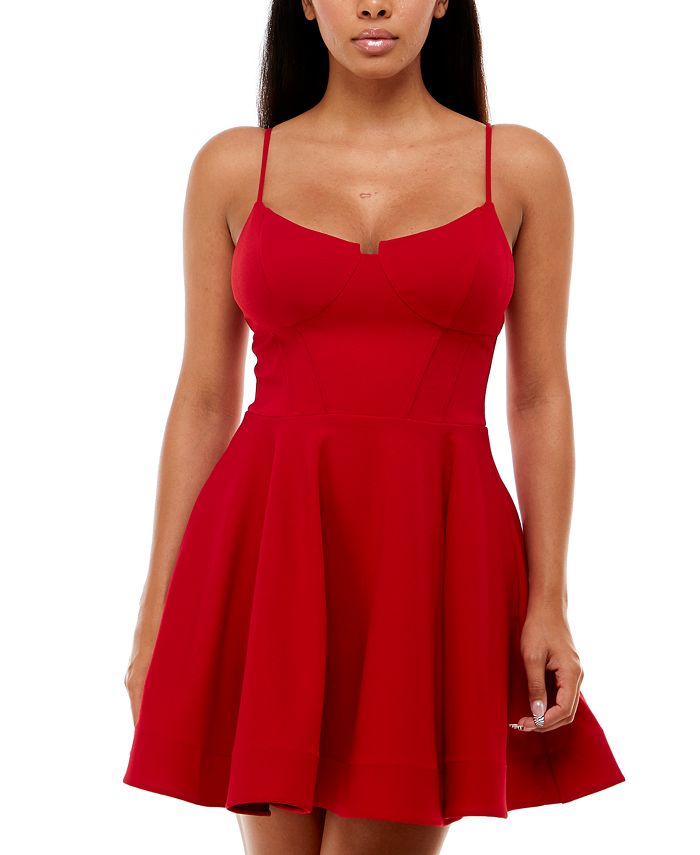 B darlin fit deals and flare dress
