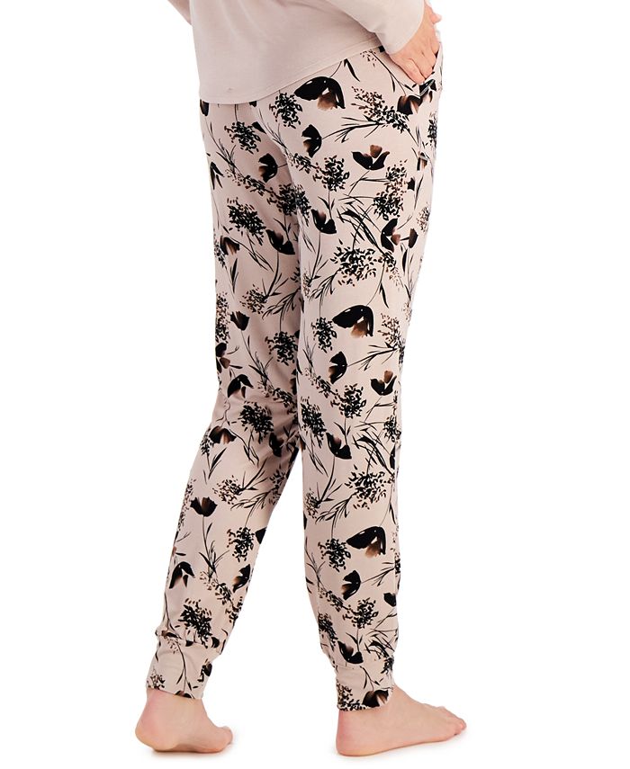 Alfani Essentials UltraSoft Knit Jogger Pajama Pants, Created for Macy