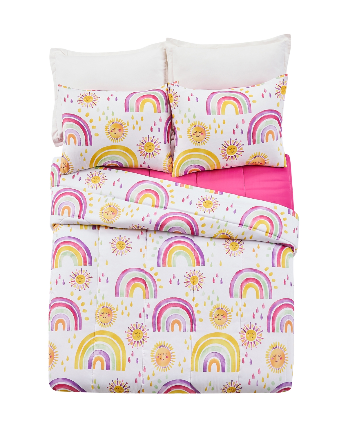 Urban Playground Rainbows and Suns 2 Piece Comforter Set, Twin/ Twin Xl