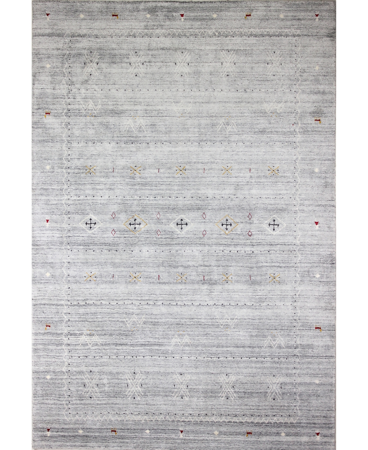 Bb Rugs Decor BT106 3'6in x 5'6in Area Rug - Silver-tone