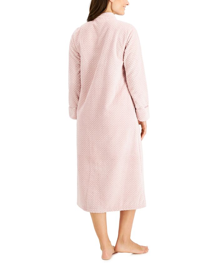 Charter Club Petite Textured ZipFront Robe, Created for Macy's Macy's