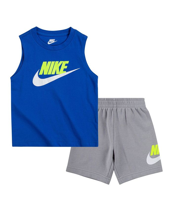 Nike Baby Boys 2 Piece Club High Brand Read Muscle Short Set Macy s