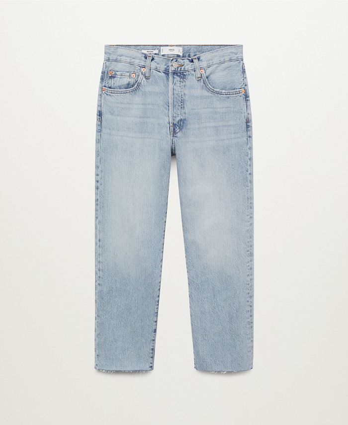 MANGO Women's AnkleLength StraightFit Jeans Macy's