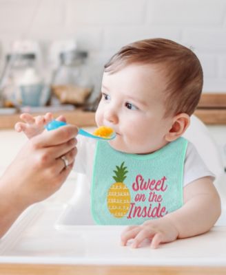 Cotton Feeding Baby Bib, 8pk Girls