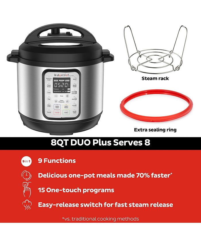 Instant Pot Duo™ Plus MultiUse Pressure Cooker, 8Qt. Macy's