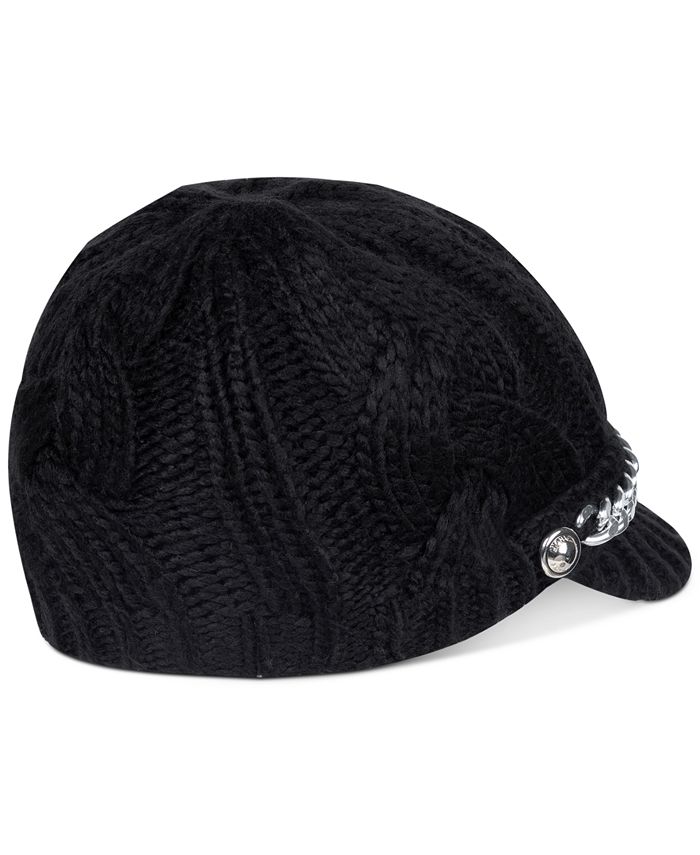 Michael Kors Braided Cable Peak Hat & Reviews - Hats, Gloves & Scarves ...