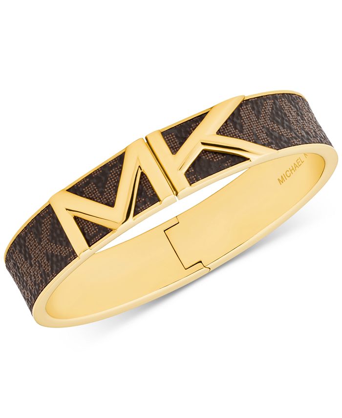 Michael Kors Gold and Brown Bangle Bracelet & Reviews - Bracelets - Jewelry  & Watches - Macy's