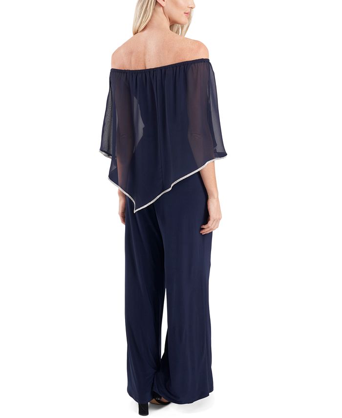 Msk Embellished Overlay Jumpsuit