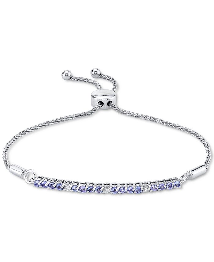 Macy s Tanzanite 5 8 ct. t.w. Diamond 1 10 ct. t.w. Bolo