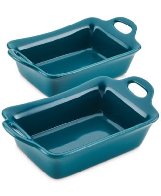 Ceramics Rectangular Au Gratin Set, 2-Piece