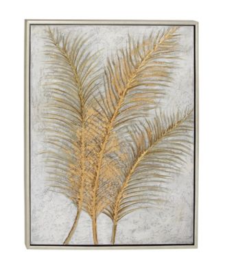 by Cosmopolitan Gold Glam Canvas Wall Art, 48 x 36