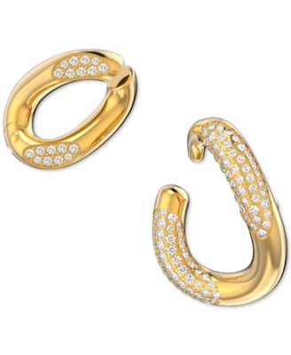 Swarovski - 2-Pc. Set Pav&eacute; Clip-On & Pierced Ear Cuffs