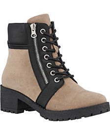 Women's Taylor Colorblock Lace-Up Boots