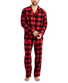 Men's 2-Pc. Flannel Pajama Set, Created for Macy's