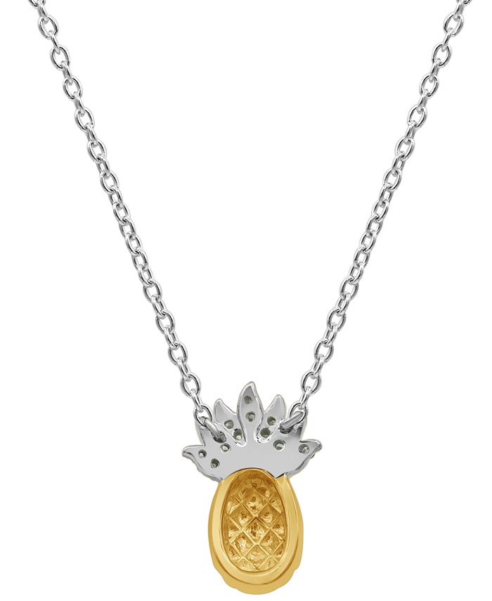 Macy's pineapple necklace sale