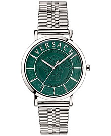 Men's Swiss V-Essential Stainless Steel Bracelet Watch 40mm